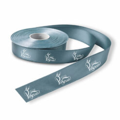 Fita de Cetim Personalizada Azul Bebe - Rolo de 50m