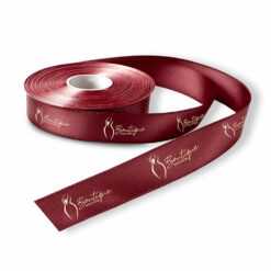 Fita de Cetim Personalizada Marsala - Rolo de 50m