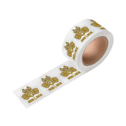 Rótulo BOPP Branco com Hotstamping