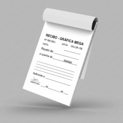 Bloco 15x21cm 1 Via em Preto